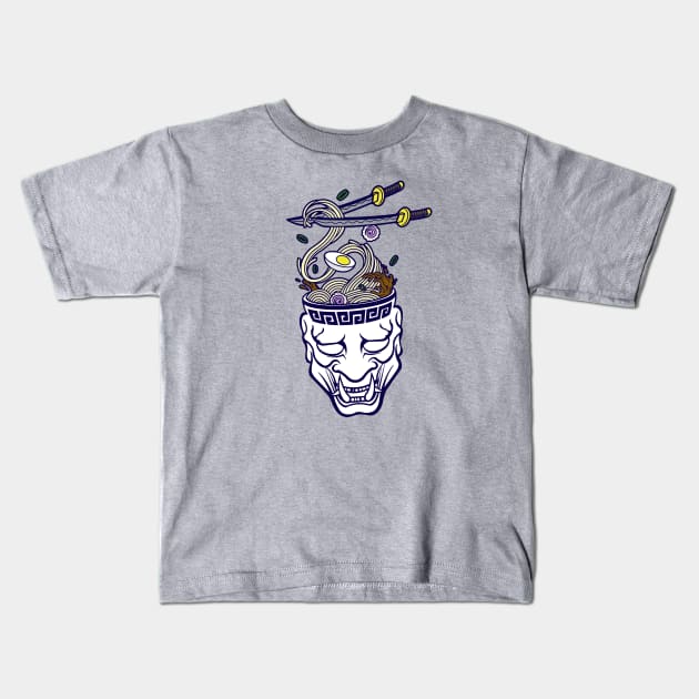 Roasted Ramen Oni Ramen Bowl Kids T-Shirt by StudioPM71